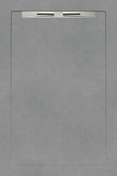 Керамический душевой поддон ARC GREY SLOPE LINE 80X120