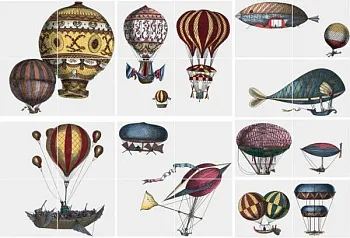 Декор Macchine Volanti 1 BE 20 (комплект из 24шт.20x20)