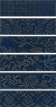 Панно Кампьелло синий AD/B333/6x/2926 (6 частей 8.5х28.5)