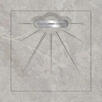 Керамический душевой поддон FIORI DI PESCA WHITE - MULTI LINEAR MASSIVE 90