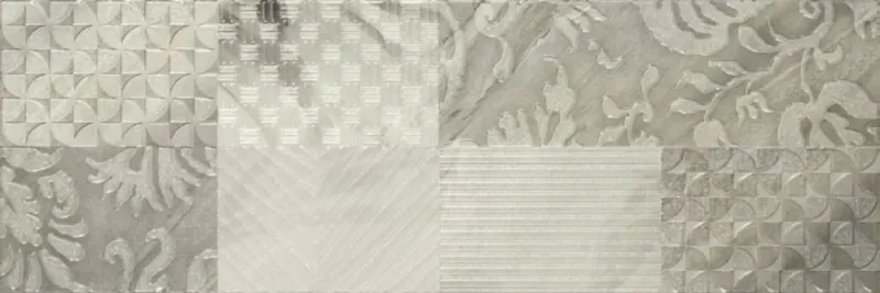 Декор Ros. Composicion gallery II gris 25x75 25х75