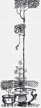 Панно CUBAN BLACK 5 (комплект из 13шт.20x20)