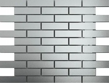 Мозаика зеркальная Серебро матовое См8025 ДСТ  чип 80 х 25