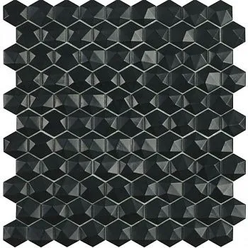 Мозаика Hex Matt № 903D (на сетке) черный
