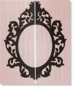 Панно COMP.2PZ SCARL.CORNICE SU ROSA