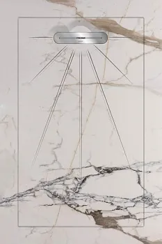 Керамический душевой поддон HAVANA WHITE - MULTI LINEAR MASSIVE