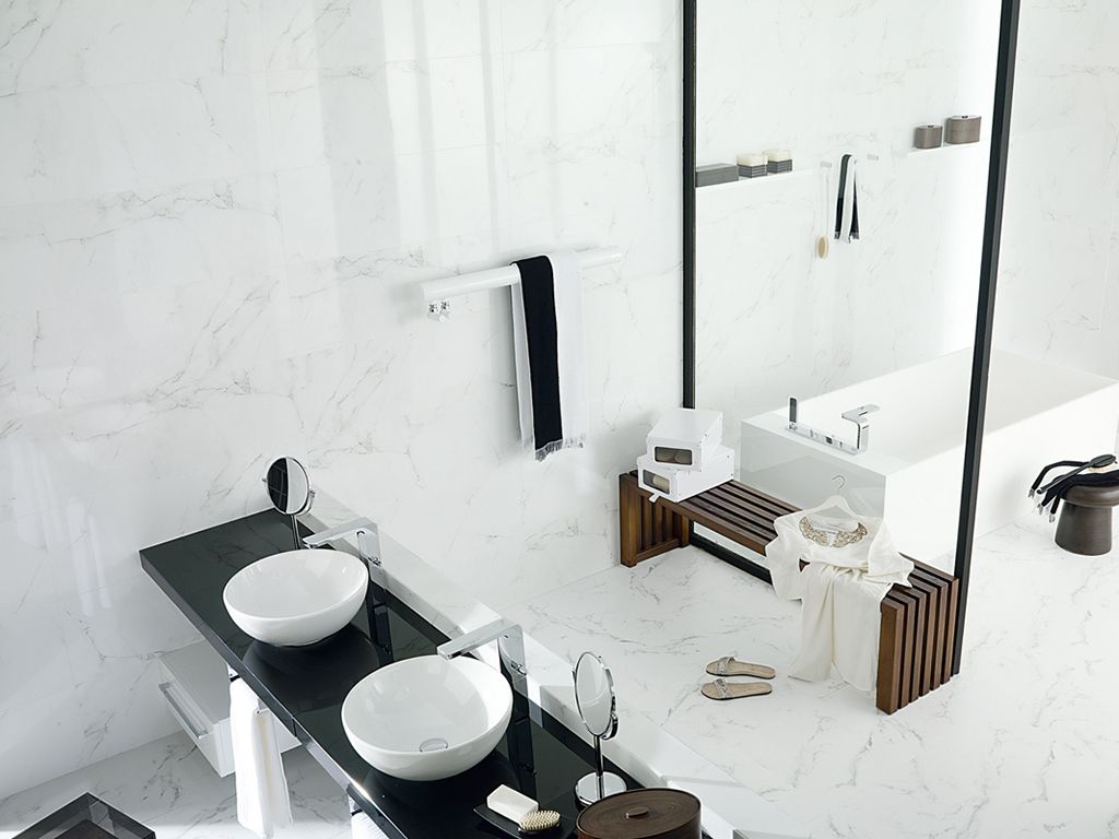 Керамическая плитка MARMOL CARRARA от производителя Porcelanosa –  фото