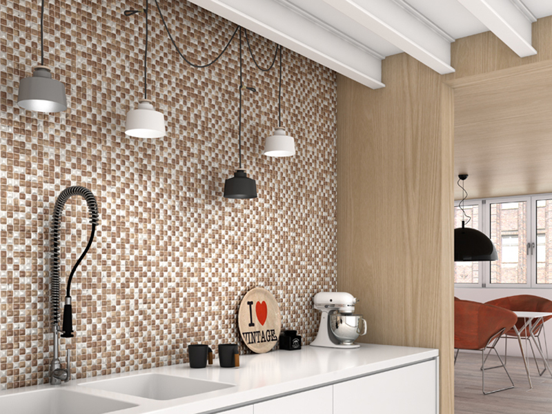 Мозаика WOOD от производителя Vidrepur –  фото