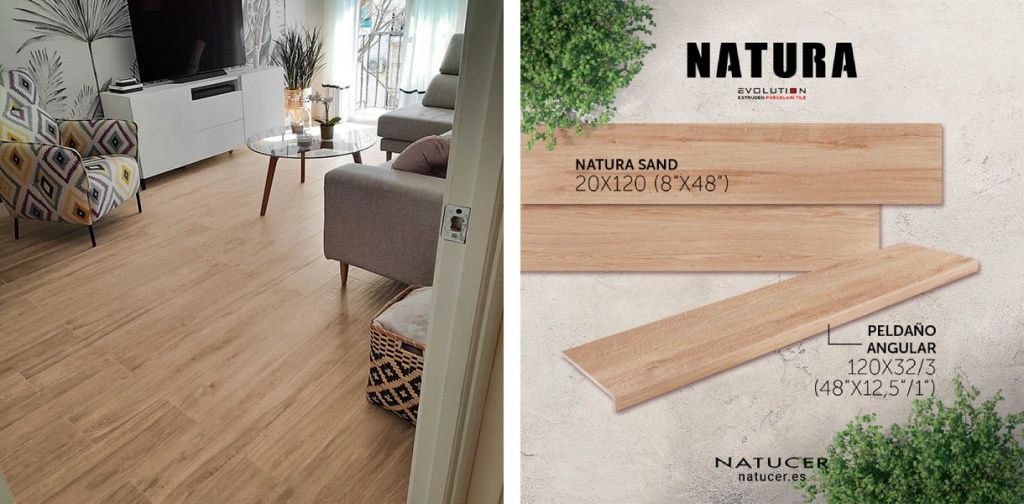 В поисках тепла и естественности компания Natucer предлагает серию плитки Natura.