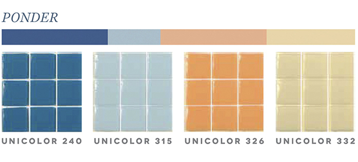 Размышления (Unicolor 240, Unicolor 315, Unicolor 326, Unicolor 332) – холодные голубые оттенки дополняют более теплые варианты, располагая к спокойствию и задумчивости.