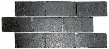 Бордюр мозаичный BR008 Фьорд черный