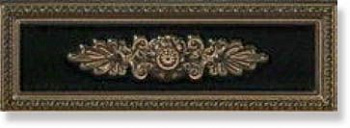 Бордюр LIRICA NERO DECORO CORNICE