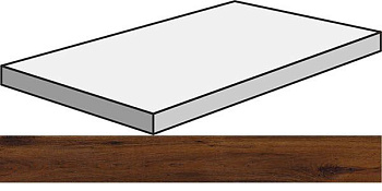 Угловая ступень S.WOOD GRAD.ANG.120/SX W.BR левая