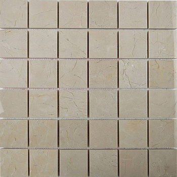 Мозаика CREAM PINO Мрамор нат.камень (5x5)