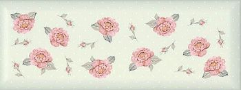 Настенная плитка Веджвуд 15034 N цветы зеленый грань