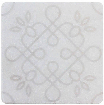 Декор WHITE MARBLE Motif №1 белый