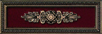 Бордюр LIRICA BORDEAUX DECORO CORNICE