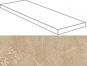 Угловая ступень 620070001027 Force Beige Scalino Angolare Dx правая 60