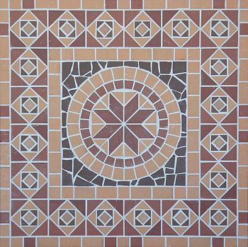 Панно мозаичное Square/Квадрат клинкернаое (на сетке)