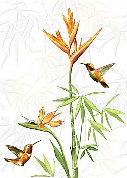 Декор Jungle (JU2M052) белый