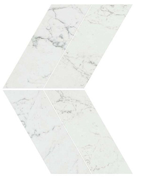 Мозаика керамогранит Marvel Stone Carrara Pure Chevron Lappato (AS1V)