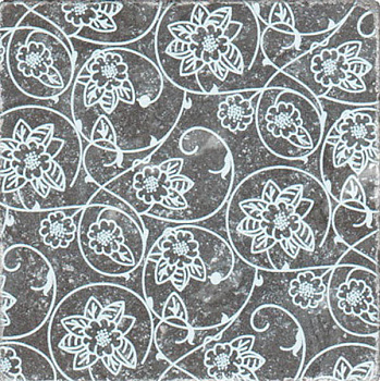 Декор BLACK MARBLE Motif №6 черный
