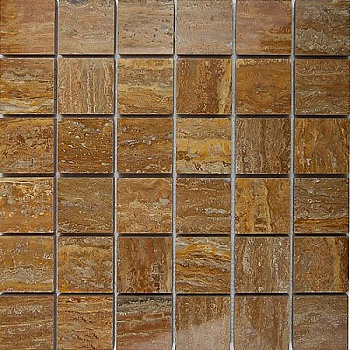 Мозаика BRONZE ТРАВЕРТИН нат.камень (5x5)