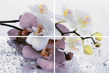 Панно Alba Orchid (4 шт)