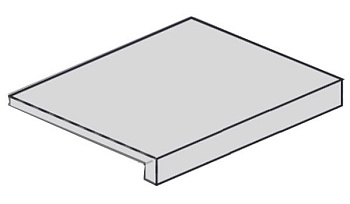 Ступень угловая 620070001319 Drift Light Grey Scal.60 Ang.Dx правая