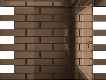 Мозаика зеркальная Бронза Б8025 ДСТ чип 80 х 25