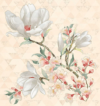 Панно PRIMAVERA MAGNOLIA CREMA 75.3х70.9