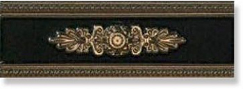 Бордюр LIRICA NERO DECORO
