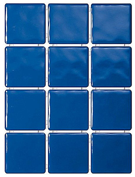 Плитка 1243T Бриз синий, полотно 30х40 из 12 частей 9,9x9,9