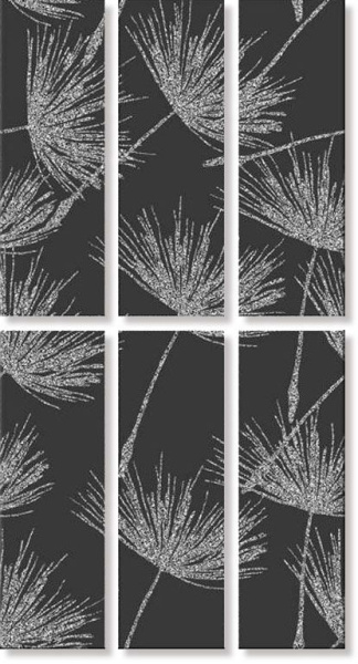 CR6_341 Панно DANDELION NOIR COMP.6 (изображение)