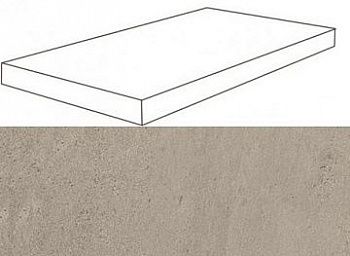 Угловая ступень 620070001126 W. Silve Grey Scalino Angolare Sx Lap левая 60