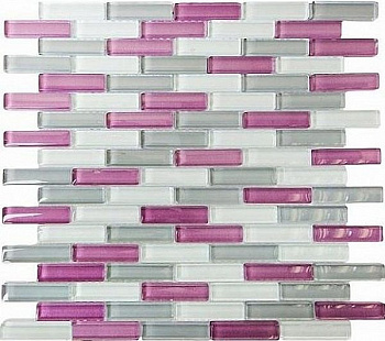 Мозаика Eva (Ева) прозрачное листовое стекло (1,5х6,2)