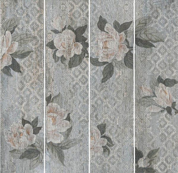 Керамогранит SG704500R Поджио Цветы серый светлый обрезной (11мм)