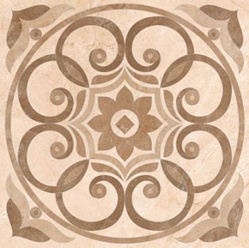 Керамогранит 943911 Marfim Декор Медальон Матовый