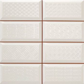 Настенная плитка DIAMOND 4x2 DEC. BLANCO