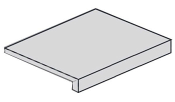 Ступень угловая 620070001393 Drift Grey Scal.80 Ang.Dx правая