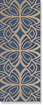 Декор Pietra D`Oro 1046555 FASCIA BUTTERFLY BLUE