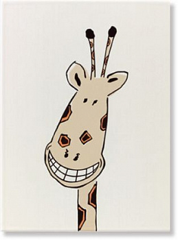 34056 Декор LOUIS & ELLA ЦВЕТНОЙ decor "голова веселого жирафа"