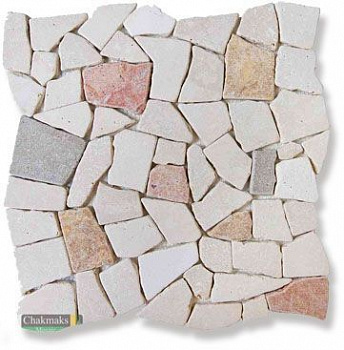 Мозаика AMORHOUS MIX ТРАВЕРТИН нат.камень (2.3x2.3)