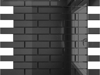 Мозаика зеркальная Графит Г8025 ДСТ чип 80 х 25