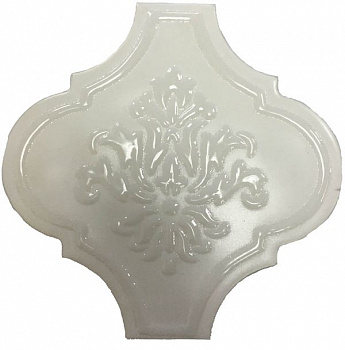 Декор SATIN ARABESQUE TALCO (белый) Decoro Mix без подбора