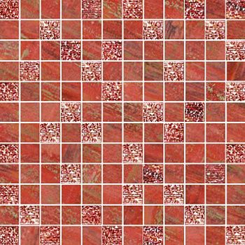 Мозаика MOSAICO LUX QUADRETTI ROSSO