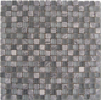 Мозаика MATERIA MOSAICO GREY-GLASS 185024