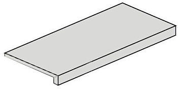 Ступень угловая 620070001192 Drift Light Grey Scal.120 Ang.Dx правая