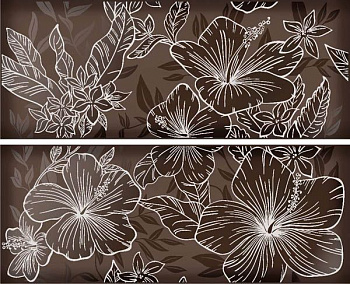 Панно ELISSA FIORE MARRONE 50.5х40.2