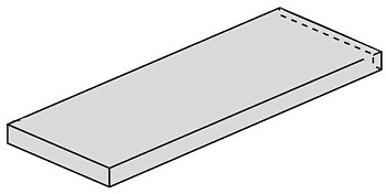 Ступень угловая 620070001407 Drift White Scal.160 Ang.Sx левая
